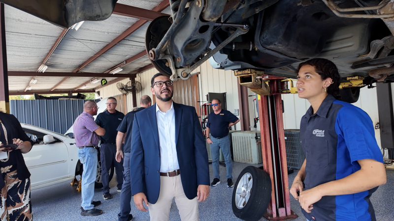 Commissioner of Education Anastasios Kamoutsas visited Chipola College